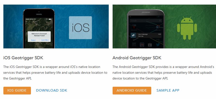 esri geotrigger for mobile