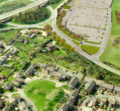 3D model and aerial imagery from Bluesky