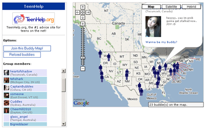 buddymapper mashup