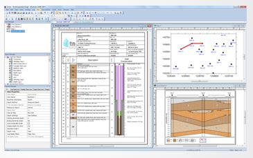 Strater® 4 Stratigraphically Superior Well Log, Borehole & Cross Section Plotting Software
